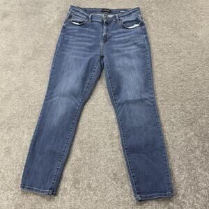 Judy Blue Boyfriend Jeans Womens 11x30 Dark Wash Stretch Denim Mid Rise Flexible